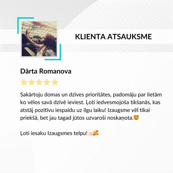 Dārta Romanova - Izaugsmes telpa atsauksme